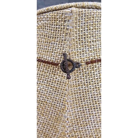 Beautiful Tiger's Eye Beaded Necklace and Earring Jewelry Set 18"L - Picture 6 of 7